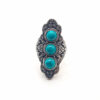 Bague Bohème Triple Turquoise