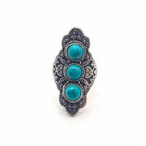 Bague Bohème Triple Turquoise