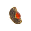 Bague en Laiton avec Pierre Cornaline – Image 2