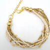 Bracelet Boho Chic Perles Claires et Laiton
