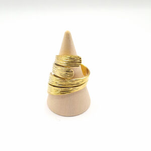 Bague Réglable "Plume Sacrée" en Laiton - Esprit Bohème Indien