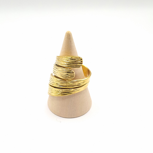 Bague Réglable "Plume Sacrée" en Laiton - Esprit Bohème Indien
