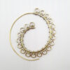 Boucles d'Oreilles Spirales Laiton Doré Ajouré – Image 2