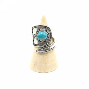 Bague Bohème Réglable Turquoise