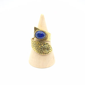 Bague Réglable Lapis-lazuli Inspiration Orientale