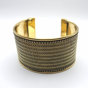 Bracelet Indien Doré Sculpté