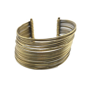 Bracelet Ethnique Laiton Doré Design Contemporain