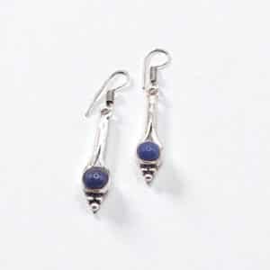 Boucles d'oreilles pierre naturelle lapis-lazuli