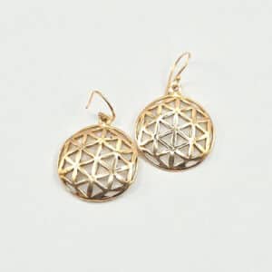 Pendantes motif fleur de vie indiennes