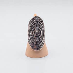 Bague bohème métal vieilli motifs géométriques