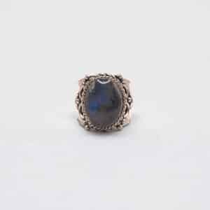 Bague bohème labradorite pierre de protection